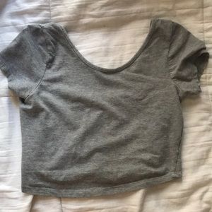 GREY brandy Melville crop top